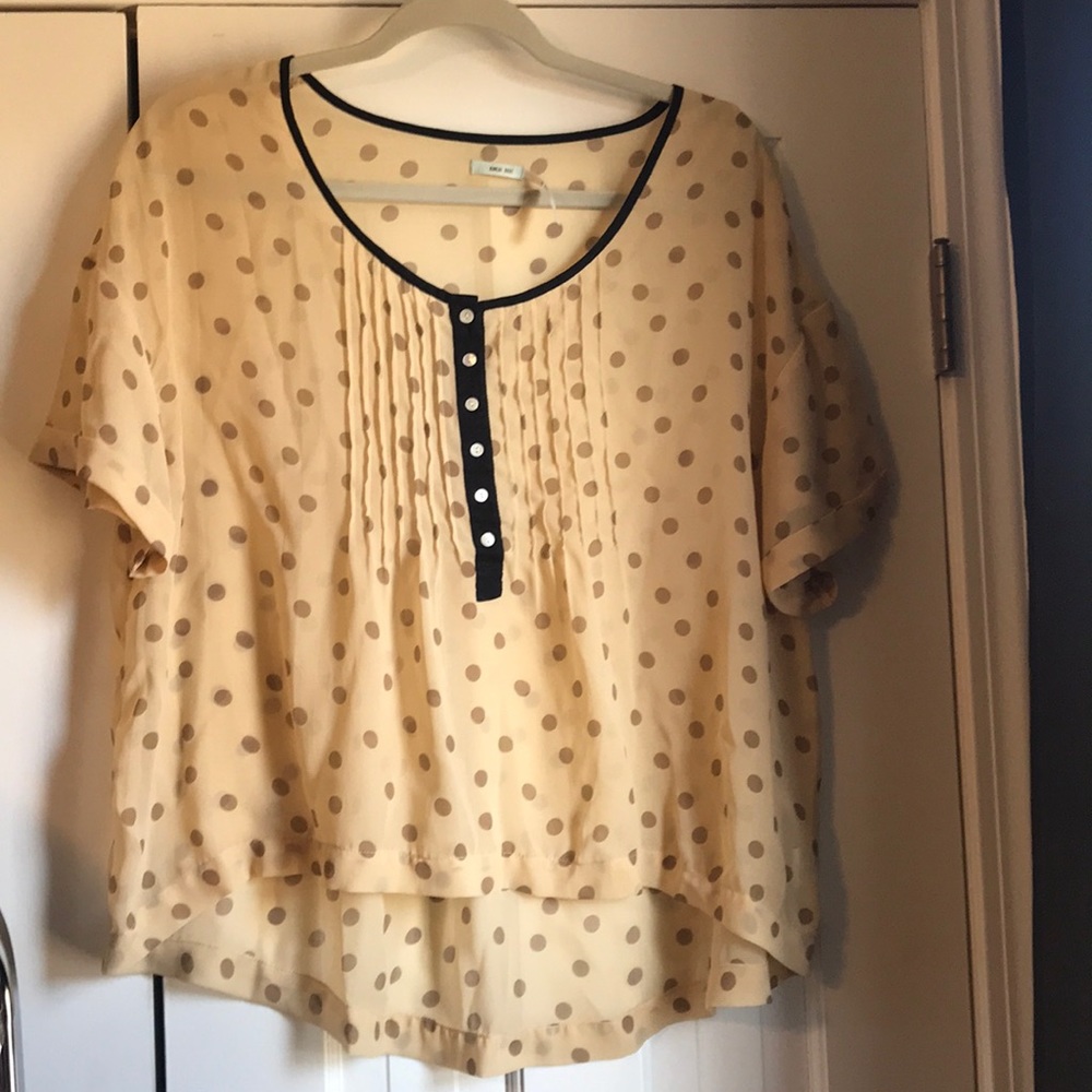 Polka dot blouse